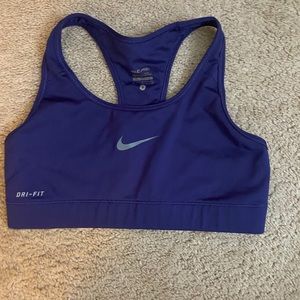 Dark purple Nike sports bra